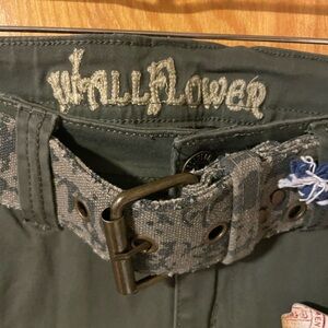 Y2K WALLFLOWER ARMY STYLE SKINNY JEANS JUNIORS 11